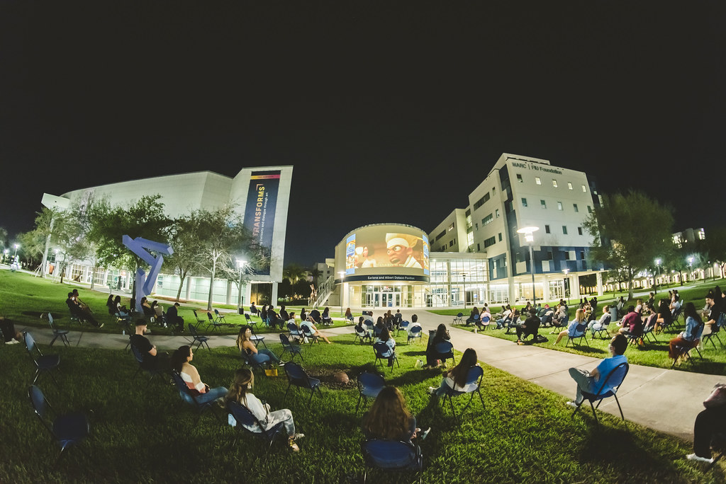 Movie showing at the MARC building